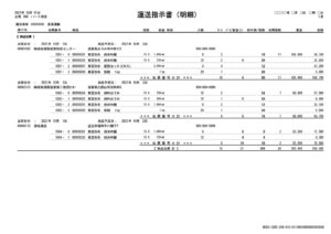 運送指示書（明細）